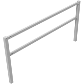 Stationary access barriers | for bolting on site | with top and quarter-bent bar | hot-dip galvanized | total width: 2500 mm